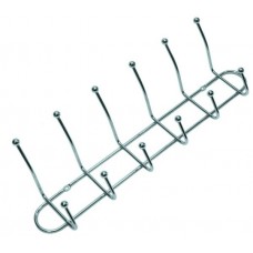 Крючок мебельный на планке хром KO16CP-6