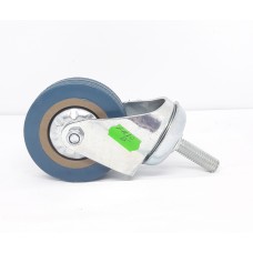 Колесо поворотное на резьбе М10 65 мм 45 кг синее FR10-65 (ящ 100)