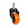 Колеса з підшипником чорно-помаранчева на резбе M10 65кг ящ 50 HR10-75