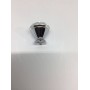 Ручка кнопка с камушкам хром (ящ 500) RO8606CP
