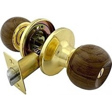 Замок дверной джанес дерево с золотом 607D/GP